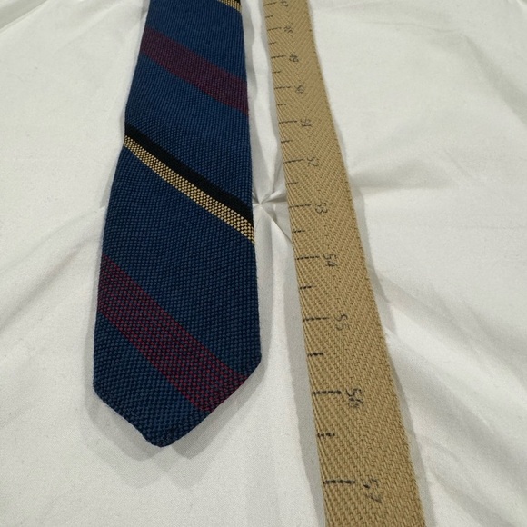 Vintage Cappellerie Barbisio Italian Men's Blue Knit Tie - Picture 3 of 8